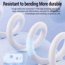 1-3条 3.3英尺/100厘米 高效数据传输和快速充电线，兼容 17 Pro Max/17 Pro/17/Air/16/15、S25/S24/S23/S22/S21/S20 Ultra Plus系列 - 白色 - 查看 6