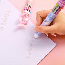 1/2/3/4pcs Random 10 Colors Butterfly Glitter Ballpoint Pens, Suitable For Office, School, Back To School Essential - 10-color Butterfly Ballpoint Pen - View 4