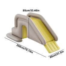 夏季充气游泳池滑梯，户外休闲防倾斜水上乐园滑梯玩具，夏季充气游泳池水滑梯 - 大滑梯 - 查看 2