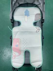 Universelles Kühlkissen für Kinderwagen, doppelseitige Kühlwirkung, hautfreundlich und atmungsaktiv, Sicherheitssitzkühlung, universelles Zubehör für Babyhochstühle, kühl und erfrischend im Sommer - Verschiedenfarbig - Übersicht 1