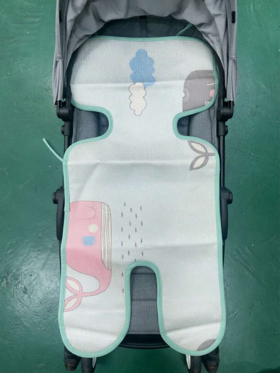 Universelles Kühlkissen für Kinderwagen, doppelseitige Kühlwirkung, hautfreundlich und atmungsaktiv, Sicherheitssitzkühlung, universelles Zubehör für Babyhochstühle, kühl und erfrischend im Sommer - Verschiedenfarbig - Übersicht 1