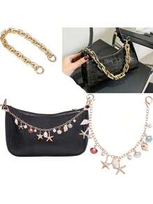 Metal Shoulder Bag Chain, Handmade Versatile Bag Accessory Chain For Handbag, Crossbody Bag Accessories Travel Essential Holiday Essentials - Multicolor - View 2