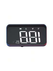 Reletech M4-HUD Colorful OBD Display: See Speed, Temp & Voltage Clearly On Your Windshield, Large Font & One-Click Control, Easy Plug-And-Play Setup With Anti-Glare HD Clarity - M4 - View 14