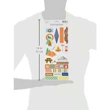 Ruby Rock-It Bella Camping Foil Cardstock Stickers 4.5 by 12-Inch - como en la foto - Ver 4
