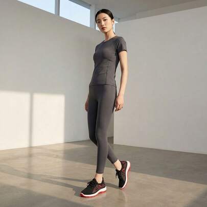 Zapatillas deportivas y de ocio para mujer, confeccionadas con tejido de malla transpirable, con diseño de cordones y suela amortiguadora; ligeras y antideslizantes, combinan el estilo deportivo con el urbano; cómodas y resistentes, son la opción ideal para correr o pasear; con un diseño informal, elegante y a la moda, están fabricadas con materiales suaves de alta calidad y ofrecen una excelente transpirabilidad, por lo que son perfectas para el uso diario.