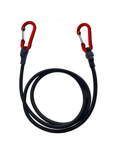 CORDA ELASTICA MOSQUETAO 120CM CARGA MOTO CAMPING BAGAGEIRO