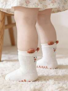 5 Pairs Baby Anti-Slip Floor Socks, Cute Cartoon Indoor Full Sole Toddler Learning Socks, Suitable For All Seasons - Multicolor - View 6