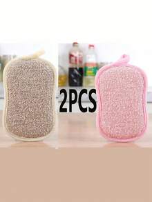 Reusable Polyurethane Sponge Scrubber, Suitable For Kitchen, Bathroom Cleaning, Won't Shed Hair - Blue - View 22