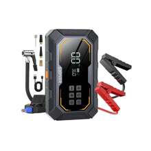 Portable Power Bank With Jump Starter (8000mAh) + 150PSI Air Compressor For Car, Motorcycle, Bicycle, And Balls - 无线 - 查看 6
