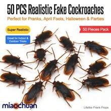 50pcs Realistic Fake Cockroach, Suitable For April Fool's Day And Halloween, These Lifelike Cockroaches Are Great For Indoor And Outdoor Pranks, Applicable To Various Rooms - Brown - View 6