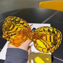 Fashionable Women's Cat-Eye Large-Frame  Glasses, Suitable For Casual Gatherings, Add A Relaxed And Casual Touch, Making You The Center Of Attention. - 綠色的 - 查看 2