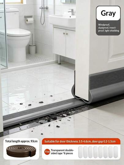 شريط منع التسرب للباب، شريط إحكام الصوت للباب في غرفة النوم، يمنع تسرب الهواء، عازل، مضاد للغبار