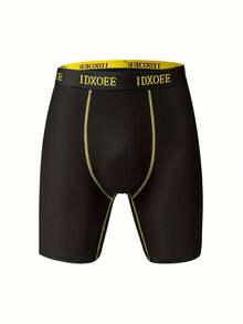 4 paquetes de calzoncillos tipo bóxer deportivos para hombres, con cintura IDXOEE, transpirables, elásticos y con líneas de contraste, que no se suben - Multicolor - Ver 3