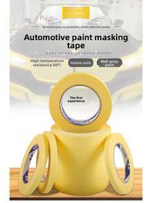 High Viscosity, Heat-Resistant Masking Tape, No Residue, 120°C Automotive Spray Paint Protection Sticker - High Temperature Resistance Up to 80 Degrees Celsius - View 3