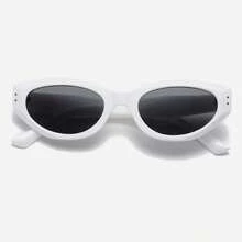 1副黑色时尚猫眼复古女式眼镜，Y2K风格，适合日常佩戴、夏季海滩度假、旅行必备 - 黑色 - 查看 8