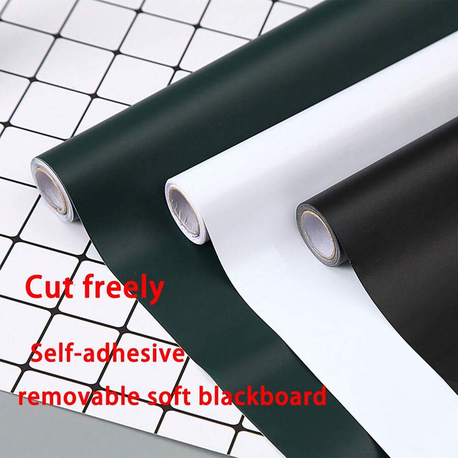 45*100厘米自粘可移除软质黑白黑板贴纸，家用/办公黑板贴纸，涂鸦墙贴，适用于学校和培训场所 - 牆貼 - 查看 1