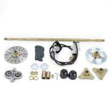 ZhdnBhnos Upgraded 740mm Go Kart Live Rear Axle Complete Kit With Brake Assembly And T8F Chain Sprocket For DIY Or Quad Trike Golf Carts - Biến thể,2 - Xem 2