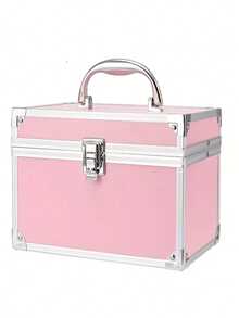 Portable Beauty & Hairstyling Box, Handheld Cosmetic Storage Case, Handheld Home & Travel Makeup Box - Multicolor - View 8