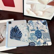Ốp bảo vệ Ocean 1pc họa tiết rùa biển cổ điển, có thể xoay 360° và gập gọn, tương thích với iPad Air 6/5/4, 10 (10.9 inch), Pro 2024/Air M3/A16 2025, lý tưởng cho công việc, du lịch và sử dụng tại nhà. Cũng phù hợp với Galaxy Tab A8/A9 Plus/S6 Lite/S7/S9 FE Plus, Pad 5/5 Pro/6/6 Pro/7/7 Pro/20S Pro. - Nhiều màu - Xem 2