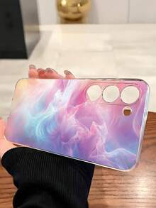 1 pieza Funda de teléfono suave y transparente con degradado de color compatible con Huawei Honor, Galaxy A04e/12/A13/A14/A34/A50/A52/A53/A54/S21/S22/S23/S24/S25/S25Ultra/S25FE/S26/S26 PLUS/S26 ULTRA/S26 EDGE, 6A/7A/8A, 12T/13T/15T/15T Pro - transparente - Ver 4