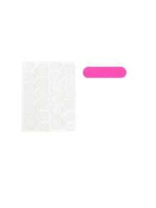 Bộ 24 miếng dán móng tay Sweet & Hot Girl Aurora màu hồng nhạt + 1 gel dán móng + 1 dụng cụ mài móng. - Hồng - Xem 8