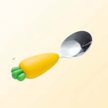 Bộ đồ ăn dặm cho bé bằng silicon hình củ cà rốt in logo tùy chỉnh, thìa ăn dặm bằng thép không gỉ, thiết kế hình củ cà rốt dễ thương, chống bỏng, chống trượt, chịu nhiệt, dễ vệ sinh, món quà tuyệt vời, đồ dùng cần thiết cho năm học mới, dụng cụ ăn uống bền bỉ. - Nhiều màu - Xem 13