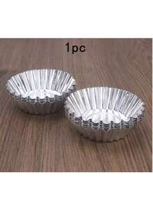 20pcs Reusable Aluminum Tart Molds, Suitable For Muffin, Pudding, Non-Stick Baking Tray, 7cm Silver Baking Tools, Cake And Pastry Molds - Multicolor - View 12