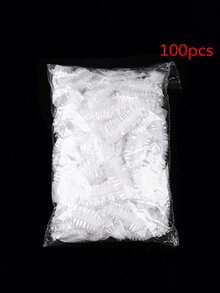 Cubiertas de oído desechables y transparentes a prueba de agua, protectores de oído de plástico para teñir el cabello, ducha, baño y salón, paquete de 100/200 piezas - Puntas de oído desechables impermeables - Ver 13
