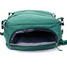1pc Multi-Color Solid Nylon 180° Full-Open Large Capacity Shoe Compartment Multi-Pocket Zipper Closure Handbag Suitable For Air Travel And Vacation - Multicolor - View 6