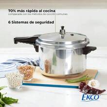 Ekco One Aluminum Pressure Cooker, 6 Liters, With 6 Systems - View 11