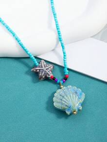 Dây chuyền hình sao biển và vỏ sò sang trọng, tinh tế, sáng tạo, mang phong cách retro, giản dị, phong cách nghỉ dưỡng bãi biển, bohemian, độc đáo, tối giản. - Nhiều màu - Xem 2