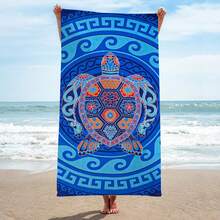 Customizable Sea Towel - Personalized Name, Cute Cartoon Design, Ultra-Soft Quick-Dry, Sand-Free, Super Absorbent, Suitable For Pool, Beach, Camping - Perfect Summer Gift For Young People, Beach Towel - 8 - View 3
