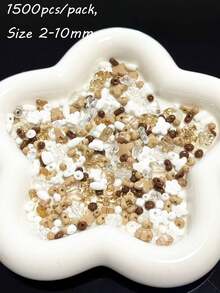混色亚克力珠透明AB彩散珠DIY手机链珠饰品材料配件 - 彩色 - 查看 21