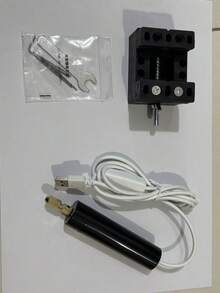 5 件 USB 供电手持式迷你电钻套装，含 3 个钻头（0.8/1.0/1.2 毫米），电动打孔 DIY 工具 - 彩色 - 查看 8