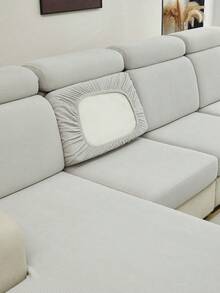 1 chiếc bọc ghế sofa, bọc đệm sofa kẻ sọc jacquard, phong cách tối giản hiện đại, co giãn, chống bụi và chống trượt, phù hợp cho phòng khách, phòng ăn, nhà ở, mọi mùa. - Màu Xám nhạt - Xem 7