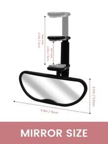 Clip Baby Car Mirror – Rear Facing Car Mirror For Baby, Over-The-Mirror Design, Shatterproof Glass, 360° Swivel, Universal Fit For Rearview Mirror – Toddler Car Safety Essential, Baby Car Accessories - 彩色 - 查看 2