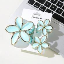 Bộ 3 kẹp tóc hình hoa mộc lan viền vàng thanh lịch dành cho nữ, phù hợp với kiểu tóc hàng ngày và các bữa tiệc, mùa hè, kỳ nghỉ, du lịch. - Nhiều màu - Xem 15