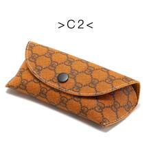 New Glasses Case, Sunglasses PU Case, Sequin Glasses Packaging Box, Sunglasses Leather Case Packaging Box - G02C5 暖白 - 查看 7