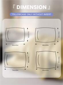 2pcs Soft Breathable Solid Satin Pillowcases, Comfortable Sleep, Suitable For Bedroom & Living Room, Machine Washable, Home Decor - Gold - View 4