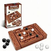 Orbital Logic Strategy Board Game,Develops Logic And Strategy Skills, Interactive Gameplay For Double Players,With ABS Material Construction, Educational Strategy Board Gamefor 3+ Years Old Kids - 彩色 - 查看 9