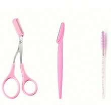 3件套修眉套装，多功能修眉套装，男女通用，粉色修眉器3件套，易于使用，无需用电 - 多色 - 查看 10