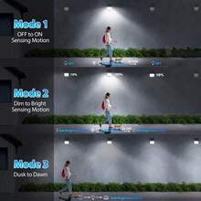 240 piezas Luz solar LED para exteriores, Foco impermeable IP65 con control remoto, 3 modos Lámpara de pared de para patio, jardín, garaje - 240 LED - 1 unidad - Ver 12