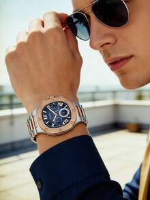 Guess 男士石英表，不锈钢材质，适合商务场合，也可作为礼物赠送亲朋好友，型号：GW0571G2、GW0571G4、GW0572G2、GW0572G4、GW0572G6 - 卡其色 - 查看 4