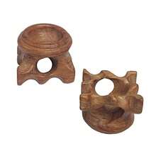 2 Pcs Wood Base Display Stand Woo  Medtion Ball Stands For  Ball Sphere Globe St Home Office Decoration Random Color - Random color - 查看 6