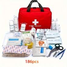 Portable First-Aid Kit, Containing Safety Pins And Tools, Suitable For Home, Car, Camping And Hiking. - View 11