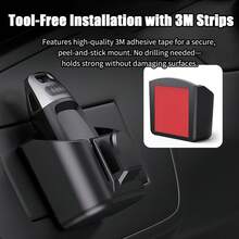 Car Key Fob Holder With Hook, Car Garage Key Card Holder For Dashboard, Multifunctional Organizer Key Remote Mount With 3M Adhesive Tape - Storage Box - View 2