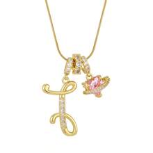 1 Mặt dây chuyền chữ cái bằng thép không gỉ, sang trọng, tối giản, dễ thương, đính đá Cubic Zirconia, có thể cá nhân hóa, là món quà độc đáo dành cho bạn gái và mẹ, kiểu dáng cổ điển và đơn giản, phù hợp cho cả nam và nữ, giản dị và dễ thương, có thể tùy chỉnh, là món quà lý tưởng cho bạn trai, bạn gái, bố, mẹ và gia đình. - Vàng - Xem 21