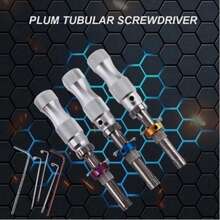 3pcs/Set Plum Tools 7 Pin Advanced Tubular Lock Accessory Part 7.0/7.5/7.8 Mm - A - View 3