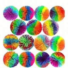 1/2/4pcs Mini Sensory Toy Set - Balls,Stretch Balls,Rainbow Velvet Balls,And Sticky Balls Stress Relieving Toys - Holiday Party Gifts!Plastic Balls,Swing Ball Set,Bouncy Ball,Stocking Stuffers For Teens,Sensory Toys,Balls,Bouncy Balls,Sensory Toys,Stress Ball - 多色的 - 查看 7