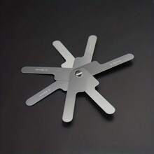 不锈钢牙间测量尺，牙科测量工具，口腔卫生工具，经久耐用，设计紧凑，防锈，优质材料，适用于牙科专业人士和牙科学生 - 1PC - 查看 5